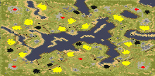 pond life [2-6] by hutso - Red Alert 2 Map Preview Image